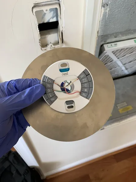 Nest thermostat installation and wiring by a smart home installer