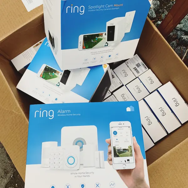 Ring Alarm and Spotlight Cam kits for a smart home security installation
